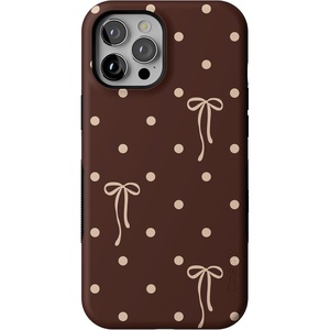 image:imageCasely iPhone 12 Pro Max Case  Monets Bridge  The Met Museum  Bold Protective Design  MagSafe Compatible DesignTeddy Bows  Brown Polka Dot
