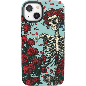 image:imageCasely iPhone 13 Case  Forever Grateful  Grateful Dead Skeleton Floral  Bold Protective Design  Compatible with MagSafe