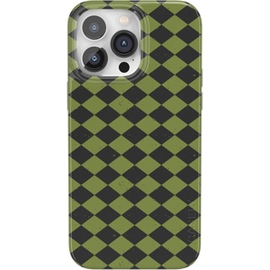 image:imageCasely iPhone 14 Pro Max Case  Art of Chaos  Grateful Dead Skull  Compatible with MagSafe  Classic Ultra Slim DesignHarlequin Wicked Diamond  Black and Green