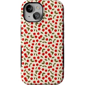 image:imageCasely iPhone 15 Case  Monets Bridge  The Met Museum  Bold Protective Design  Compatible with MagSafeCherry on Top  Red Cherries Floral