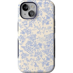 image:imageCasely iPhone 15 Case  Monets Bridge  The Met Museum  Bold Protective Design  Compatible with MagSafeCupids Canvas  Periwinkle Floral