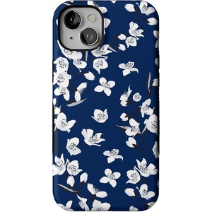 image:imageCasely iPhone 15 Case  Monets Bridge  The Met Museum  Bold Protective Design  Compatible with MagSafeFloral Forest  Navy Cherry Blossom