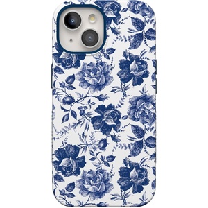 image:imageCasely iPhone 15 Case  Monets Bridge  The Met Museum  Bold Protective Design  Compatible with MagSafeRose to Fame  Blue  White Floral