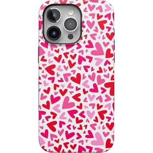 image:imageCasely iPhone 15 Pro Max Case  All You Need is Love  Beatles  Bold Protective Design  Compatible with MagSafeXOXO  Pink Candy Hearts