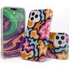 image:imageCasely iPhone 11 Pro Max Case  Scribble Me that  Crayola Rainbow Pencil  Classic Ultra Slim DesignMidnight Color Splash  Abstract Retro