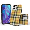 image:imageCasely iPhone 12 Mini Case  Sneaky Monkeys  Frida Kahlo Jungle Floral  Bold Protective Design  Compatible with MagSafeAs if  Yellow Plaid