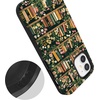 image:imageCasely iPhone 12 Mini Case  Sneaky Monkeys  Frida Kahlo Jungle Floral  Bold Protective Design  Compatible with MagSafeBook Nook  Floral Library