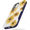image:imageCasely iPhone 12 Mini Case  Sneaky Monkeys  Frida Kahlo Jungle Floral  Bold Protective Design  Compatible with MagSafeBright Yellow Sunflowers Floral