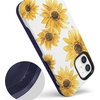 image:imageCasely iPhone 12 Mini Case  Sneaky Monkeys  Frida Kahlo Jungle Floral  Bold Protective Design  Compatible with MagSafeBright Yellow Sunflowers Floral