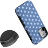 image:imageCasely iPhone 12 Mini Case  Sneaky Monkeys  Frida Kahlo Jungle Floral  Bold Protective Design  Compatible with MagSafeCoastal Blues  Denim Stars