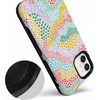 image:imageCasely iPhone 12 Mini Case  Sneaky Monkeys  Frida Kahlo Jungle Floral  Bold Protective Design  Compatible with MagSafeColor Me Happy  Pattern Colorblock