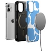 image:imageCasely iPhone 12 Mini Case  Sneaky Monkeys  Frida Kahlo Jungle Floral  Bold Protective Design  Compatible with MagSafeCurrent MOOd  Light Blue Cow Print