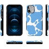 image:imageCasely iPhone 12 Mini Case  Sneaky Monkeys  Frida Kahlo Jungle Floral  Bold Protective Design  Compatible with MagSafeCurrent MOOd  Light Blue Cow Print