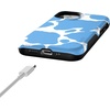 image:imageCasely iPhone 12 Mini Case  Sneaky Monkeys  Frida Kahlo Jungle Floral  Bold Protective Design  Compatible with MagSafeCurrent MOOd  Light Blue Cow Print