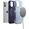 image:imageCasely iPhone 12 Mini Case  Sneaky Monkeys  Frida Kahlo Jungle Floral  Bold Protective Design  Compatible with MagSafeDaisy Daydream  Baby Blue Floral