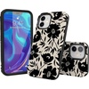 image:imageCasely iPhone 12 Mini Case  Sneaky Monkeys  Frida Kahlo Jungle Floral  Bold Protective Design  Compatible with MagSafeDark Fantasy  Contrast Floral