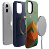 image:imageCasely iPhone 12 Mini Case  Sneaky Monkeys  Frida Kahlo Jungle Floral  Bold Protective Design  Compatible with MagSafeEndless Peaks  Colorblock Mountain