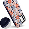 image:imageCasely iPhone 12 Mini Case  Sneaky Monkeys  Frida Kahlo Jungle Floral  Bold Protective Design  Compatible with MagSafeField of Flowers  Pastel Floral