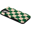 image:imageCasely iPhone 12 Mini Case  Sneaky Monkeys  Frida Kahlo Jungle Floral  Bold Protective Design  Compatible with MagSafeFit Check  Green Checkerboard