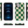 image:imageCasely iPhone 12 Mini Case  Sneaky Monkeys  Frida Kahlo Jungle Floral  Bold Protective Design  Compatible with MagSafeFit Check  Green Checkerboard