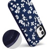image:imageCasely iPhone 12 Mini Case  Sneaky Monkeys  Frida Kahlo Jungle Floral  Bold Protective Design  Compatible with MagSafeFloral Forest  Navy Cherry Blossom Floral