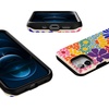image:imageCasely iPhone 12 Mini Case  Sneaky Monkeys  Frida Kahlo Jungle Floral  Bold Protective Design  Compatible with MagSafeFlower Patch  MultiColor Floral