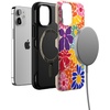 image:imageCasely iPhone 12 Mini Case  Sneaky Monkeys  Frida Kahlo Jungle Floral  Bold Protective Design  Compatible with MagSafeFlower Patch  MultiColor Floral