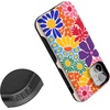 image:imageCasely iPhone 12 Mini Case  Sneaky Monkeys  Frida Kahlo Jungle Floral  Bold Protective Design  Compatible with MagSafeFlower Patch  MultiColor Floral