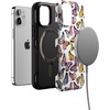 image:imageCasely iPhone 12 Mini Case  Sneaky Monkeys  Frida Kahlo Jungle Floral  Bold Protective Design  Compatible with MagSafeFree Spirit  Rainbow Butterfly