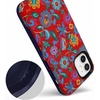 image:imageCasely iPhone 12 Mini Case  Sneaky Monkeys  Frida Kahlo Jungle Floral  Bold Protective Design  Compatible with MagSafeFrida Kahlo  Painted Flowers  Floral