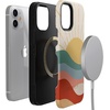 image:imageCasely iPhone 12 Mini Case  Sneaky Monkeys  Frida Kahlo Jungle Floral  Bold Protective Design  Compatible with MagSafeHere Comes the Sun  Colorblock Sunset