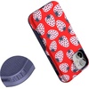 image:imageCasely iPhone 12 Mini Case  Sneaky Monkeys  Frida Kahlo Jungle Floral  Bold Protective Design  Compatible with MagSafeId Pick You  Red Strawberry