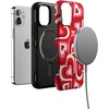 image:imageCasely iPhone 12 Mini Case  Sneaky Monkeys  Frida Kahlo Jungle Floral  Bold Protective Design  Compatible with MagSafeLove Song Remix  Ombre Hearts
