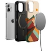 image:imageCasely iPhone 12 Mini Case  Sneaky Monkeys  Frida Kahlo Jungle Floral  Bold Protective Design  Compatible with MagSafeMagic Mountain  Colorblock