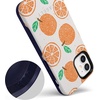 image:imageCasely iPhone 12 Mini Case  Sneaky Monkeys  Frida Kahlo Jungle Floral  Bold Protective Design  Compatible with MagSafeMain Squeeze  Orange Stamped