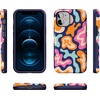 image:imageCasely iPhone 12 Mini Case  Sneaky Monkeys  Frida Kahlo Jungle Floral  Bold Protective Design  Compatible with MagSafeMidnight Color Splash  Abstract Retro