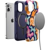 image:imageCasely iPhone 12 Mini Case  Sneaky Monkeys  Frida Kahlo Jungle Floral  Bold Protective Design  Compatible with MagSafeMidnight Color Splash  Abstract Retro