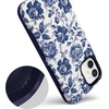 image:imageCasely iPhone 12 Mini Case  Sneaky Monkeys  Frida Kahlo Jungle Floral  Bold Protective Design  Compatible with MagSafeRose to Fame  Blue  White Rose Floral