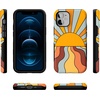 image:imageCasely iPhone 12 Mini Case  Sneaky Monkeys  Frida Kahlo Jungle Floral  Bold Protective Design  Compatible with MagSafeShine On  Retro Sunset
