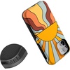 image:imageCasely iPhone 12 Mini Case  Sneaky Monkeys  Frida Kahlo Jungle Floral  Bold Protective Design  Compatible with MagSafeShine On  Retro Sunset