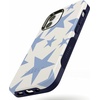image:imageCasely iPhone 12 Mini Case  Sneaky Monkeys  Frida Kahlo Jungle Floral  Bold Protective Design  Compatible with MagSafeStars Align  Blue  White Stars