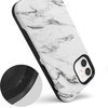 image:imageCasely iPhone 12 Mini Case  Sneaky Monkeys  Frida Kahlo Jungle Floral  Bold Protective Design  Compatible with MagSafeTake Me for Granite  White Marble