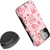 image:imageCasely iPhone 12 Mini Case  Sneaky Monkeys  Frida Kahlo Jungle Floral  Bold Protective Design  Compatible with MagSafeThats Amore  Valentines