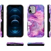 image:imageCasely iPhone 12 Mini Case  Sneaky Monkeys  Frida Kahlo Jungle Floral  Bold Protective Design  Compatible with MagSafeTie Dying Over You  Purple Marble iPhone