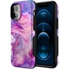 image:imageCasely iPhone 12 Mini Case  Sneaky Monkeys  Frida Kahlo Jungle Floral  Bold Protective Design  Compatible with MagSafeTie Dying Over You  Purple Marble iPhone