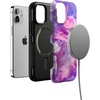 image:imageCasely iPhone 12 Mini Case  Sneaky Monkeys  Frida Kahlo Jungle Floral  Bold Protective Design  Compatible with MagSafeTie Dying Over You  Purple Marble iPhone