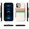 image:imageCasely iPhone 12 Mini Case  Sneaky Monkeys  Frida Kahlo Jungle Floral  Bold Protective Design  Compatible with MagSafeTotally Groovy  Rainbow Stripes Color Block
