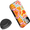 image:imageCasely iPhone 12 Mini Case  Sneaky Monkeys  Frida Kahlo Jungle Floral  Bold Protective Design  Compatible with MagSafeTropical Color Splash  Abstract Retro