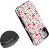image:imageCasely iPhone 12 Mini Case  Sneaky Monkeys  Frida Kahlo Jungle Floral  Bold Protective Design  Compatible with MagSafeVines of Love  Floral Heart
