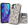 image:imageCasely iPhone 12 Mini Case  Sneaky Monkeys  Frida Kahlo Jungle Floral  Bold Protective Design  Compatible with MagSafeWere All Human  Minimal Face Art